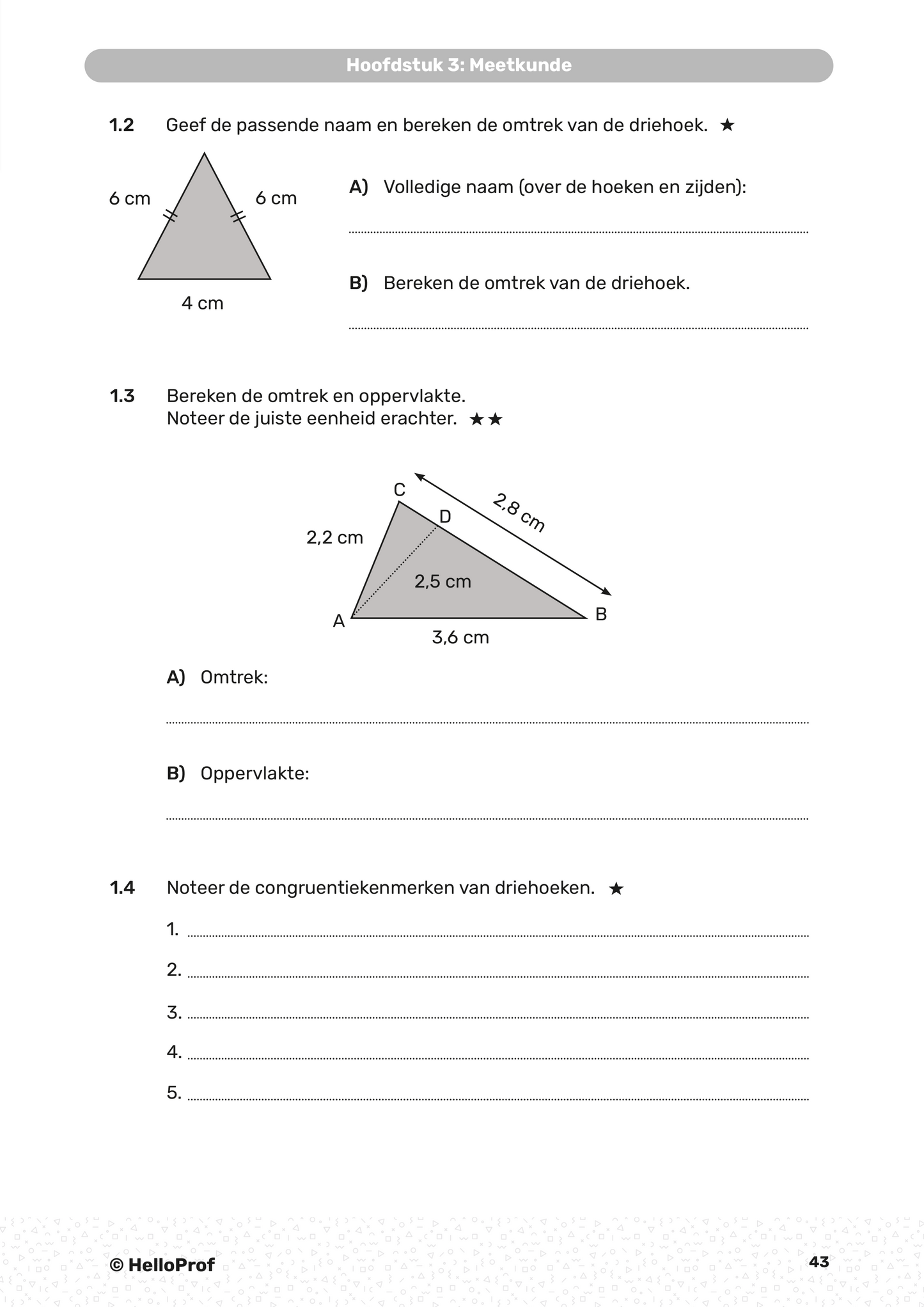 Wiskunde tweede middelbaar