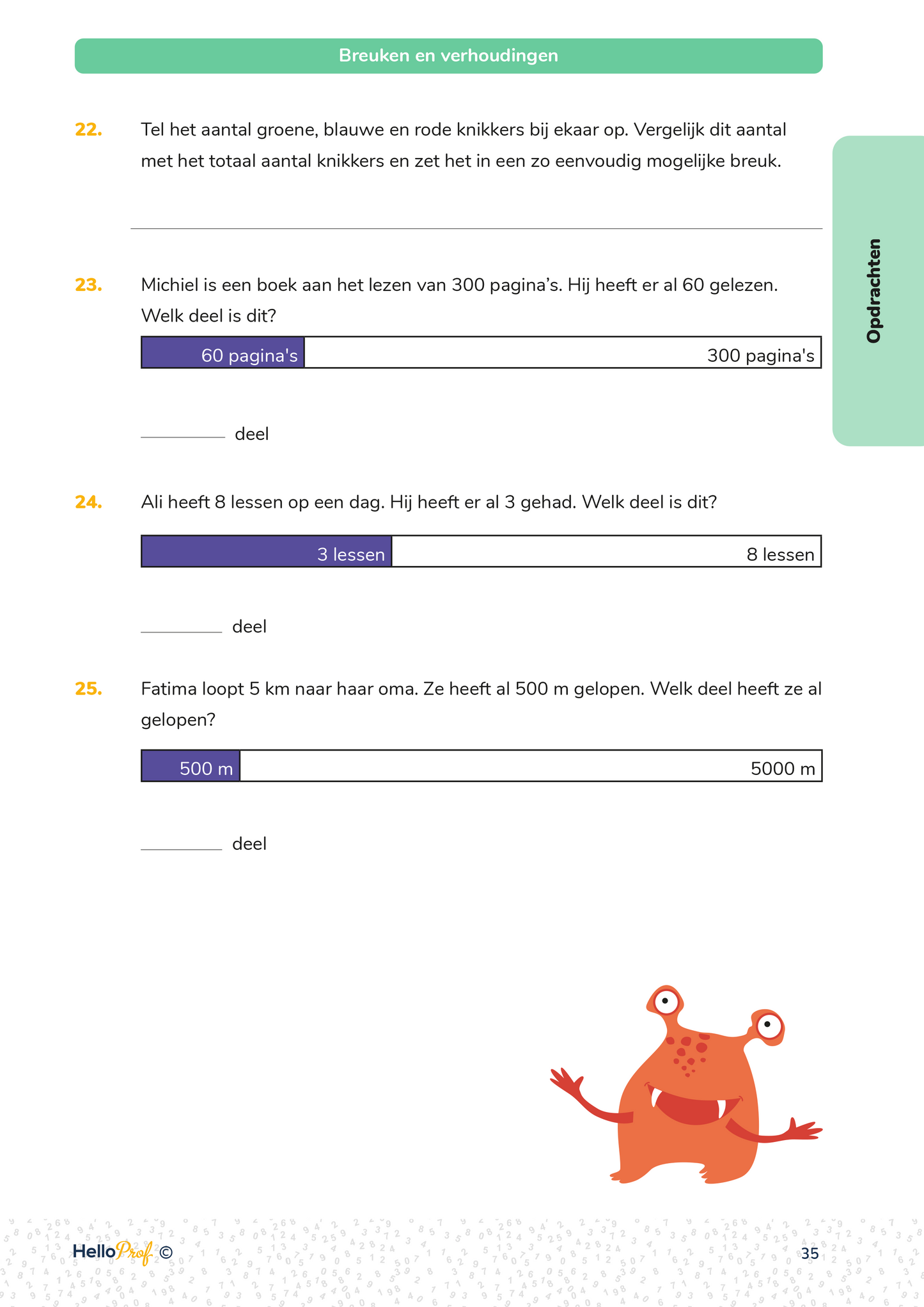 Breuken zesde leerjaar