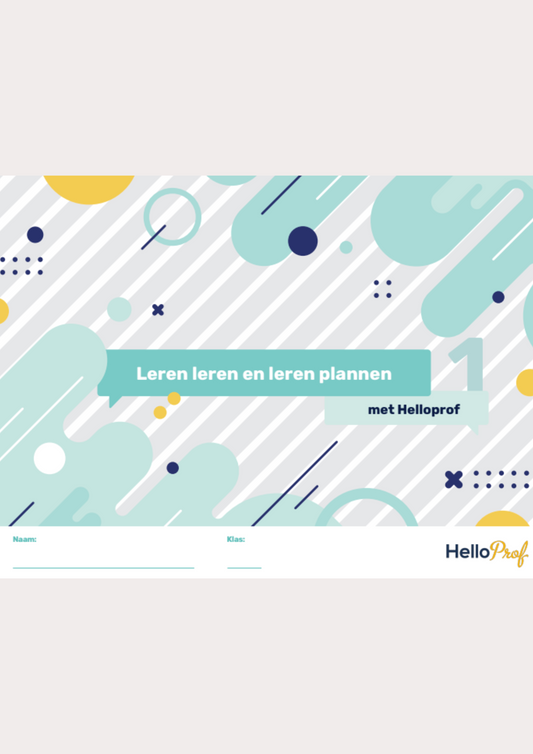 Leren leren en leren plannen met HelloProf