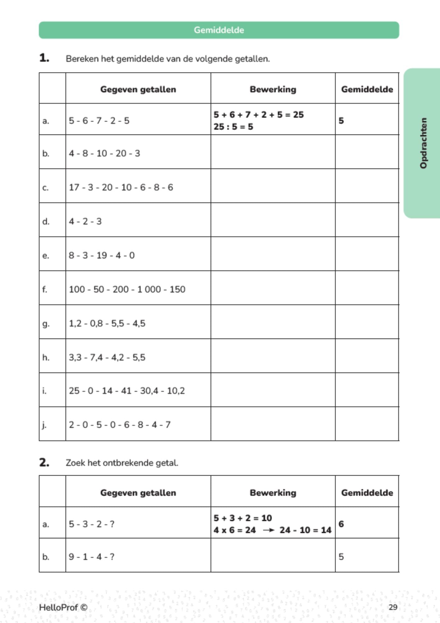 Getallen vijfde leerjaar