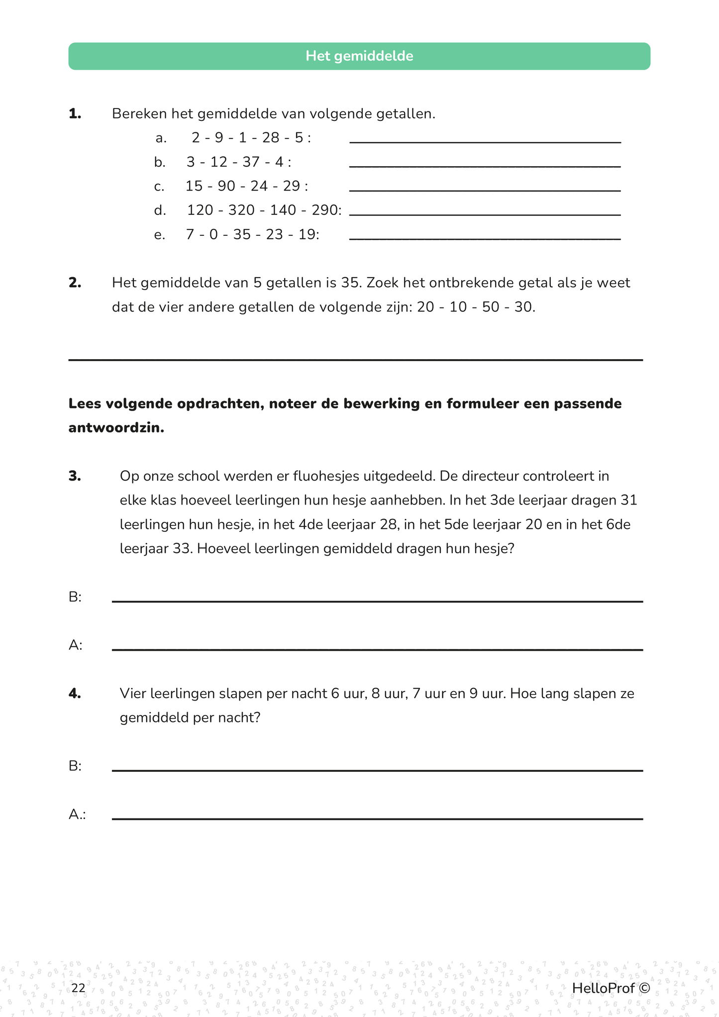 Getallen zesde leerjaar