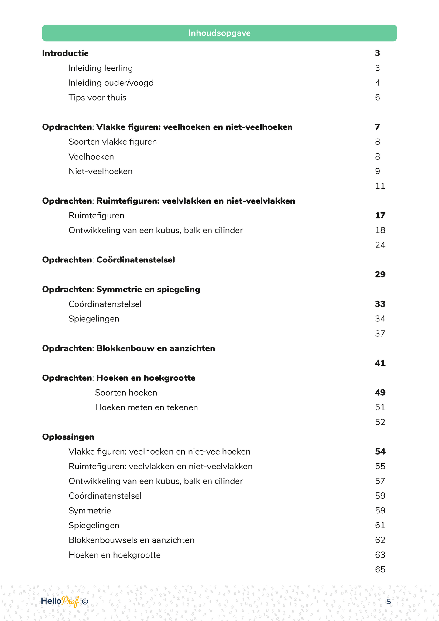 Meetkunde zesde leerjaar