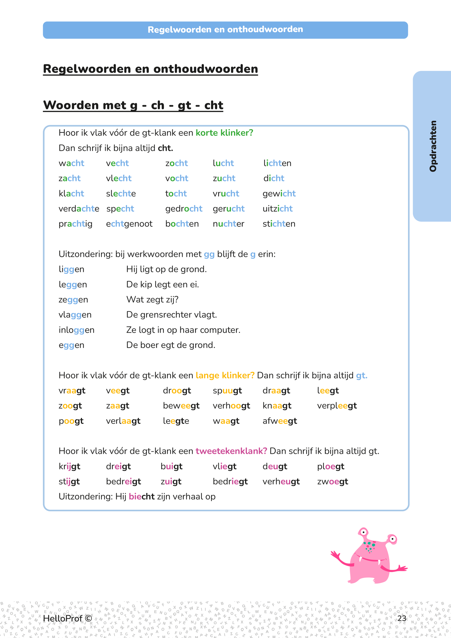 Spelling zesde leerjaar