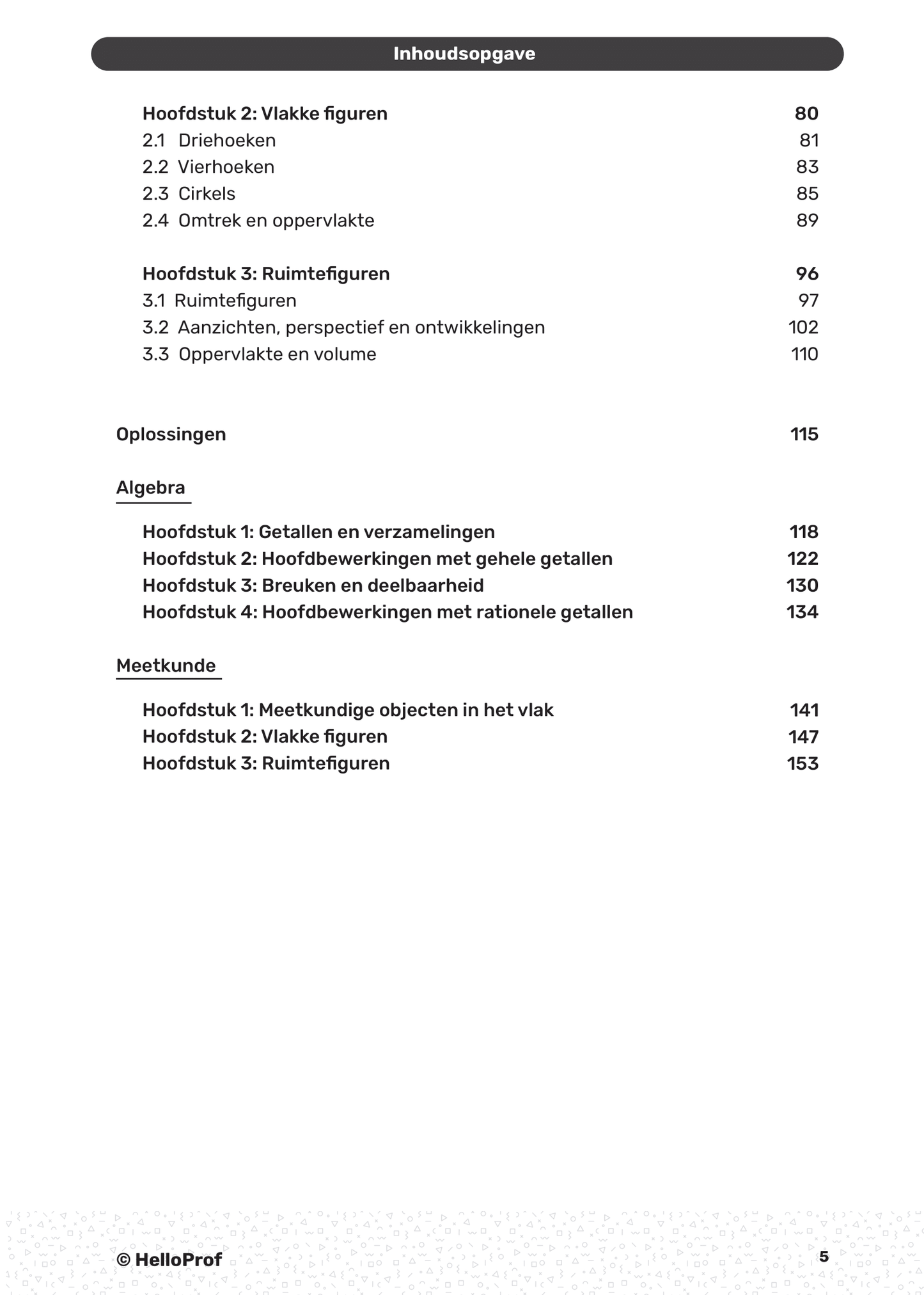 Wiskunde eerste middelbaar